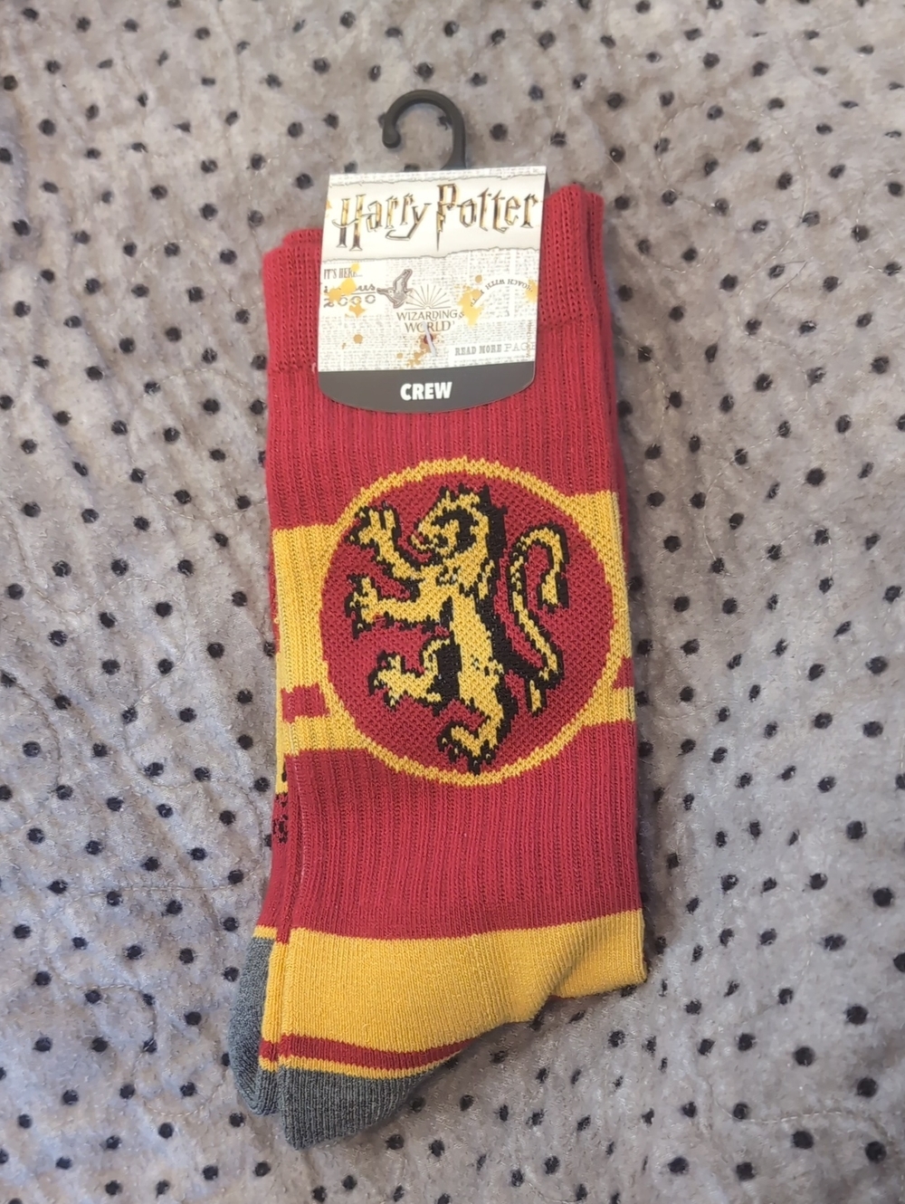Bioworld Harry Potter Gryffindor Crew Socks - Red & Yellow